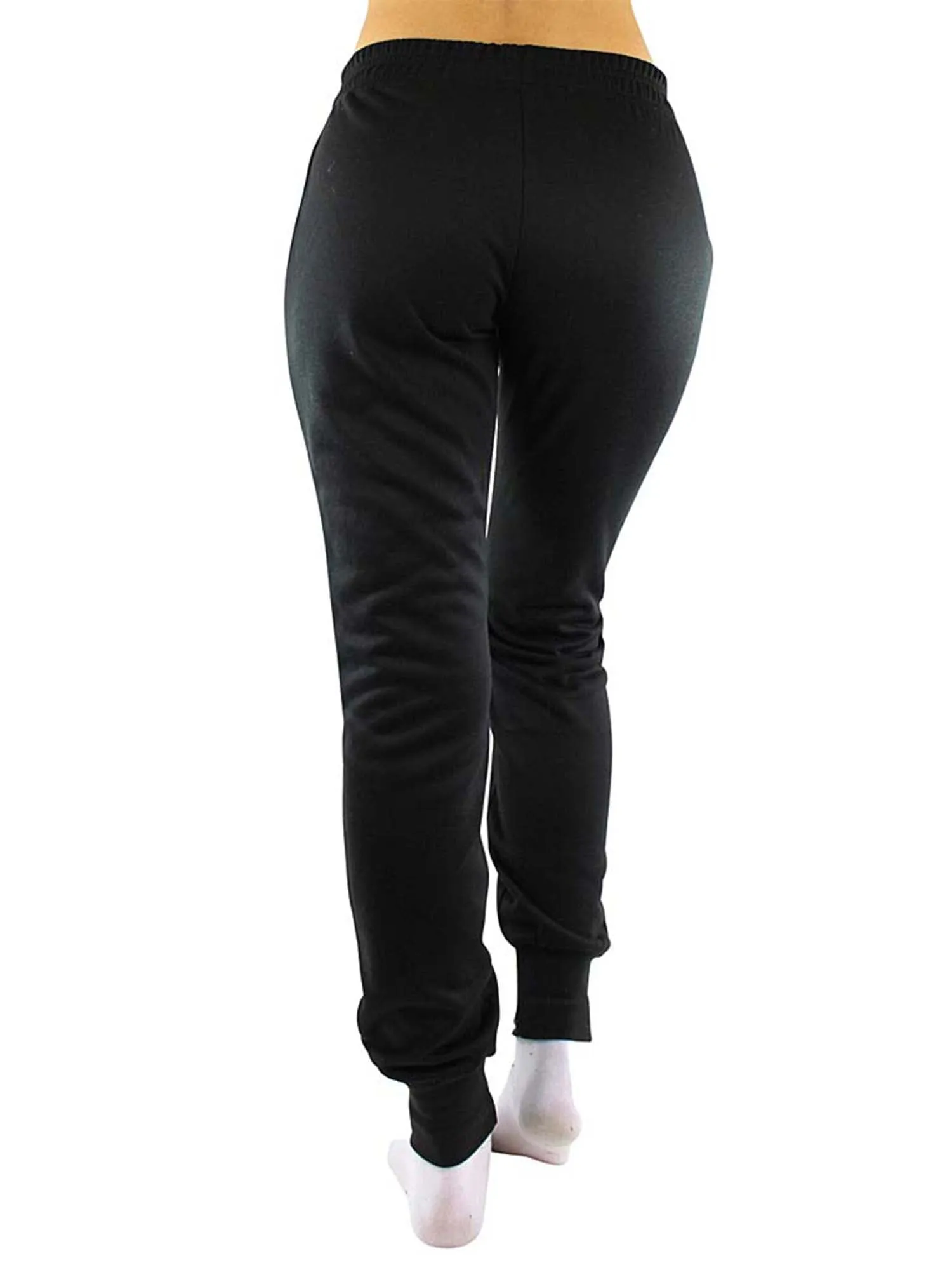 Drawstring Womens Jogger Exercise Sweatpants