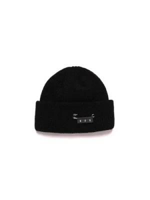 [DXOH] Seasonless PIN BEANIE [BLACK]