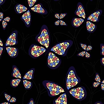 Embrace Different Autism Awareness Butterflies SOFT Leggings Puzzle Pieces rts
