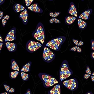 Embrace Different Autism Awareness Butterflies SOFT Leggings Puzzle Pieces rts