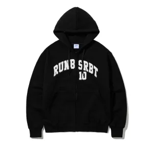 EMBROIDERY RUN BSRBT HOODIE ZIP-UP BLACK
