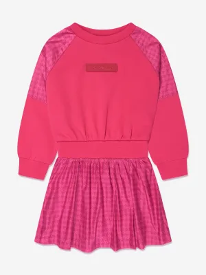Emporio Armani Girls Logo Sweater Dress in Pink