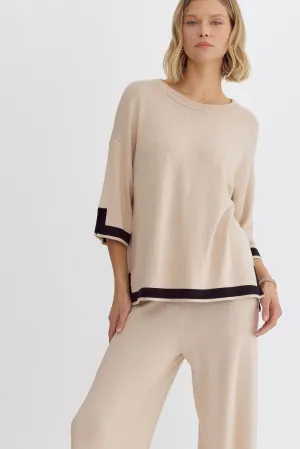 ENT Outline Detail Knit Top