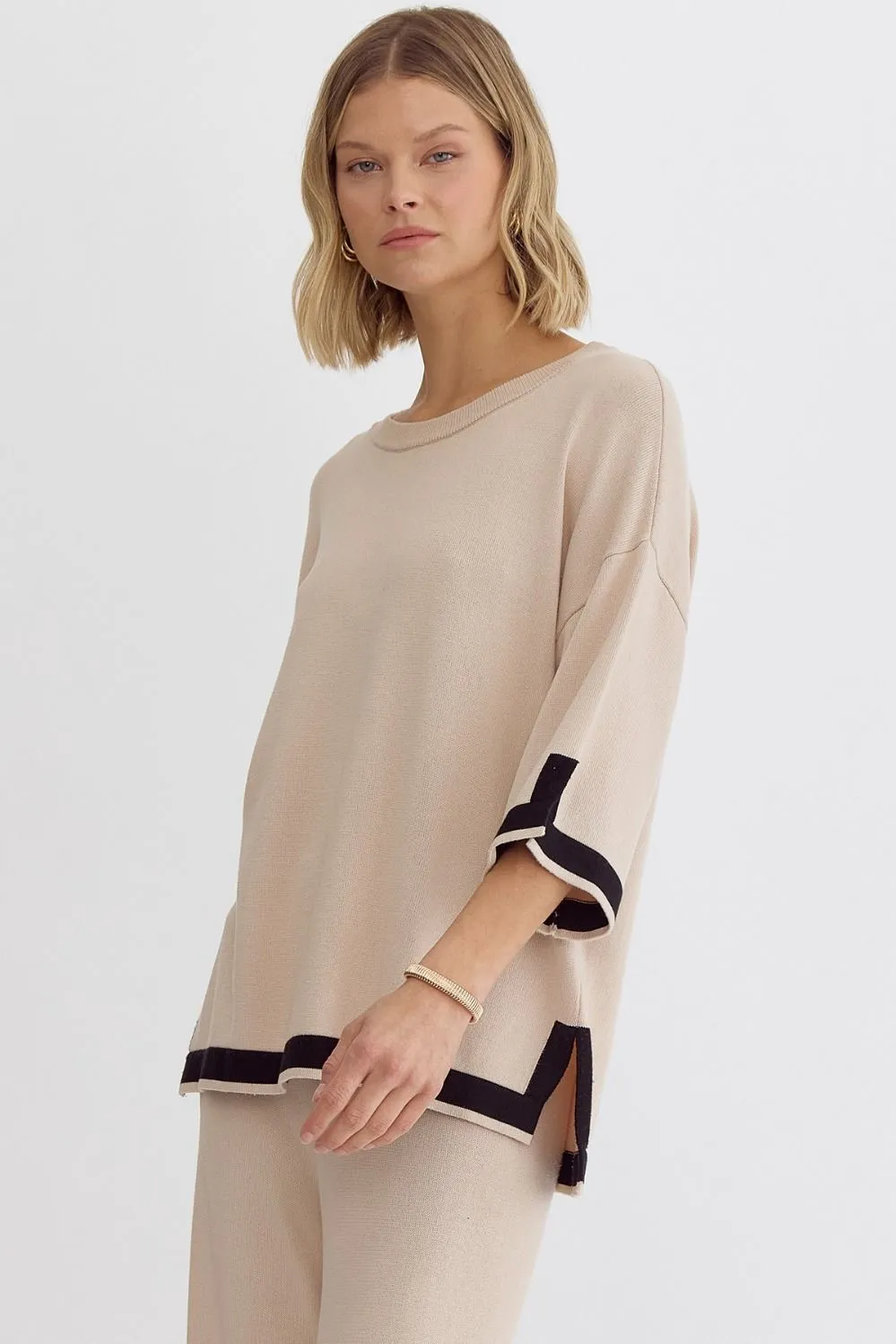 ENT Outline Detail Knit Top