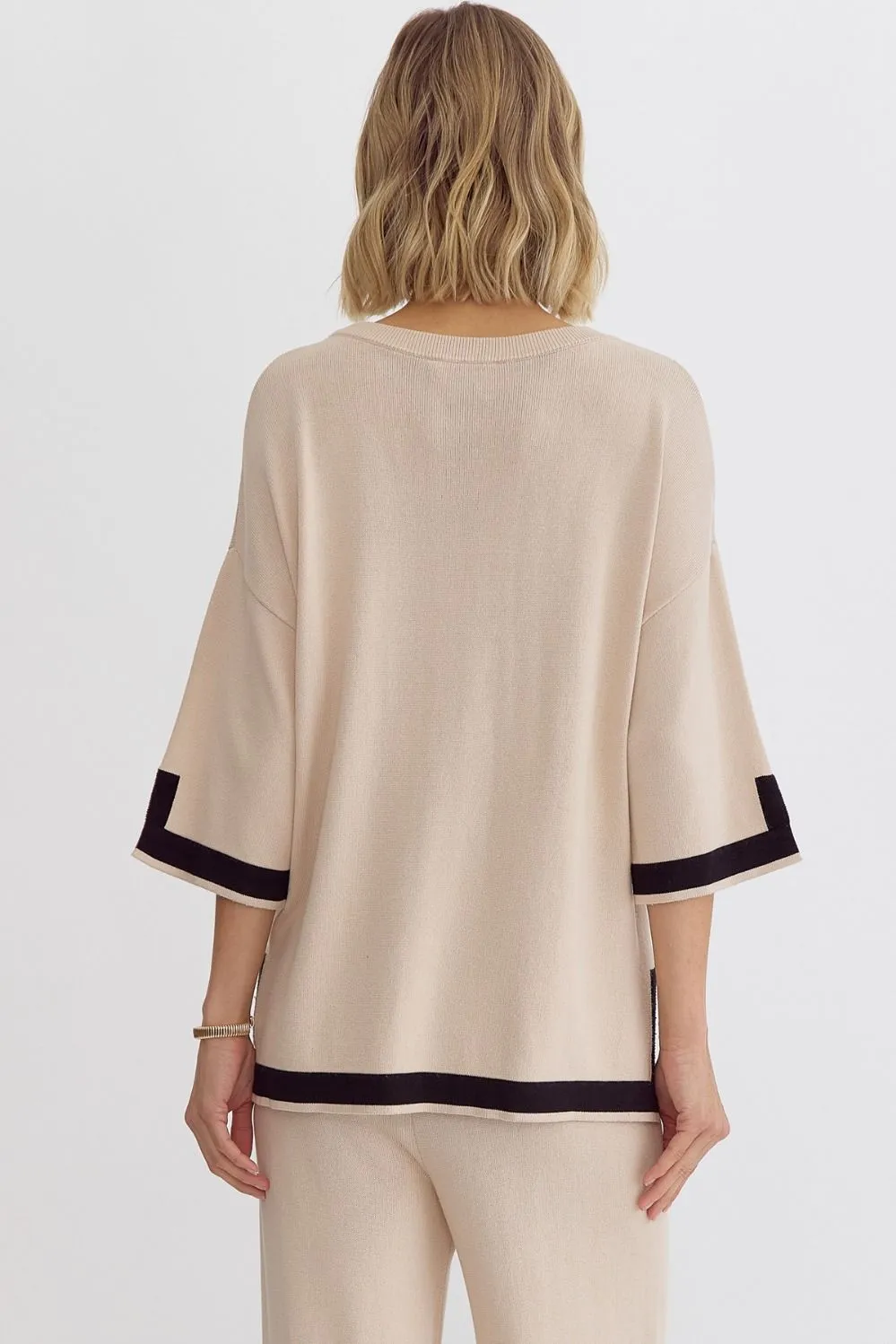 ENT Outline Detail Knit Top