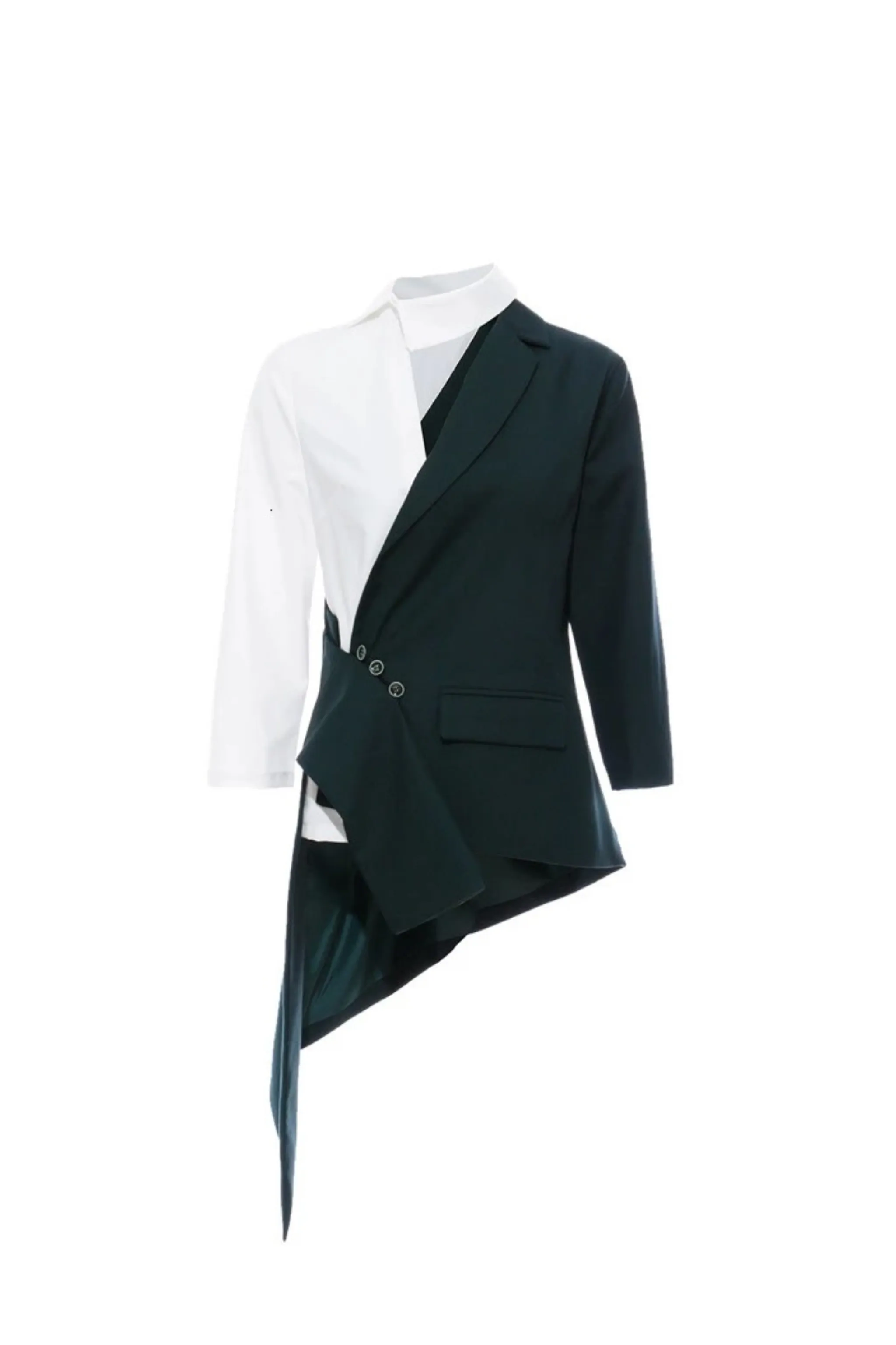 ERIN ASYMMETRIC CHEMISE BLAZER