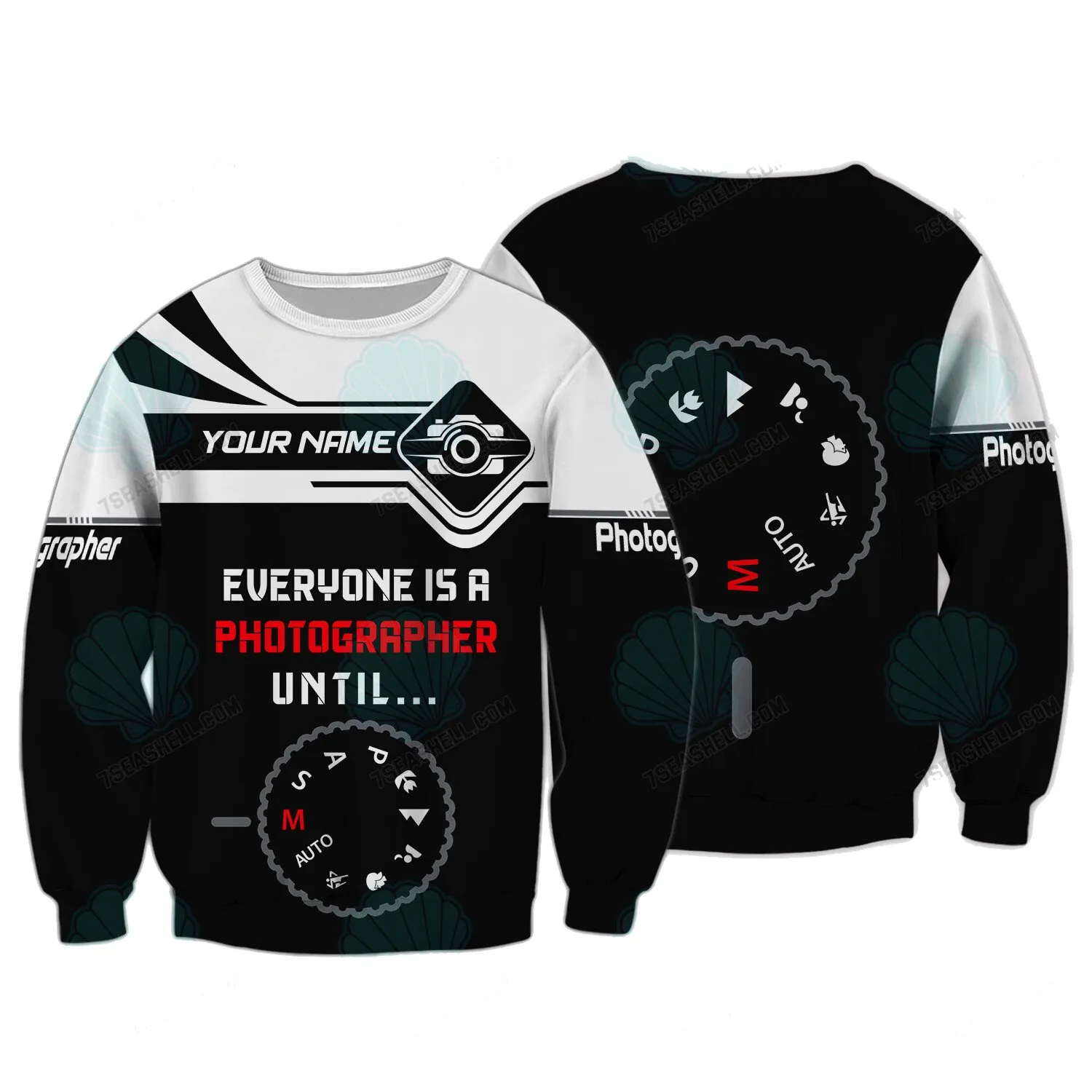 Everyone is Photographer Until Custom 3D Shirts Photography Polo Custom Name