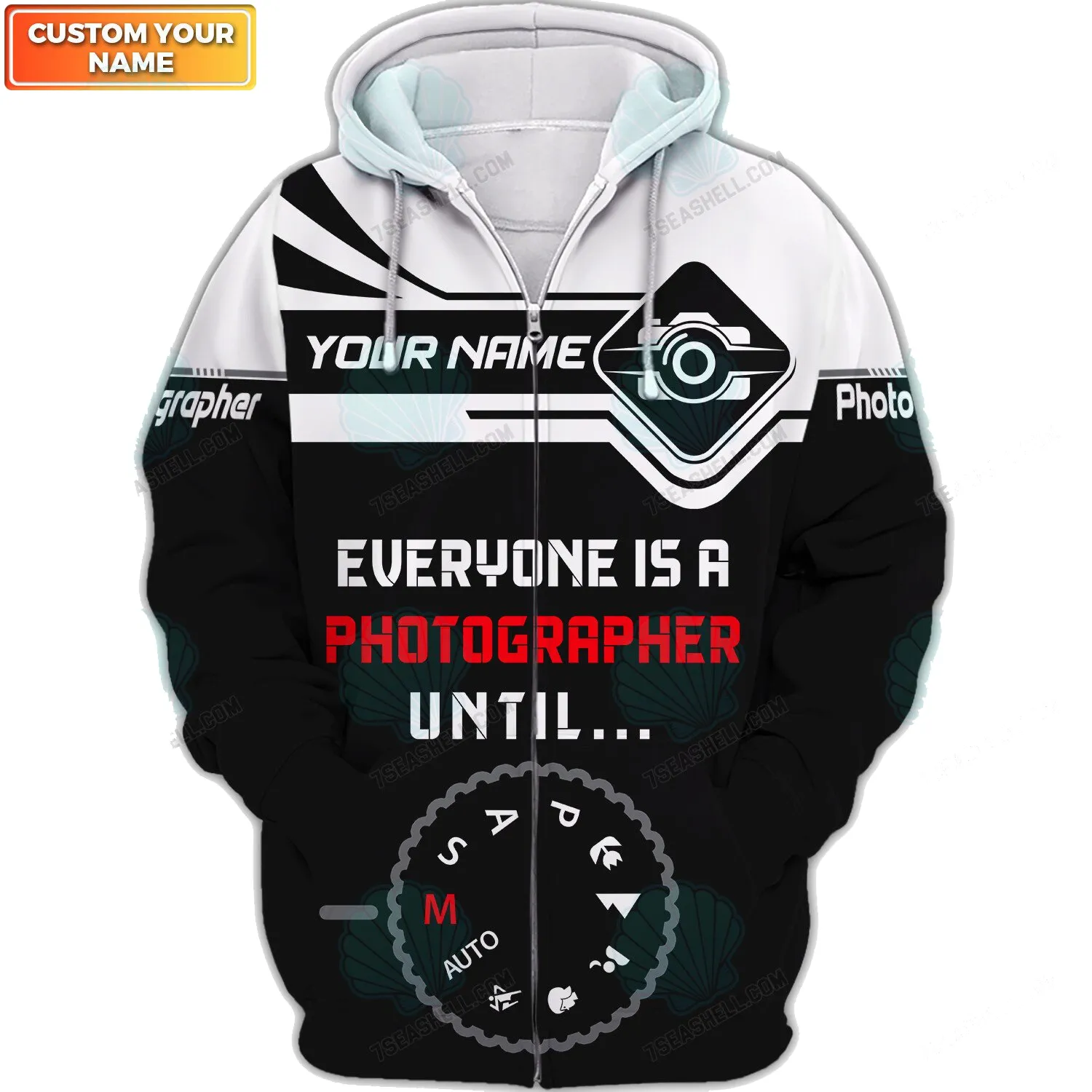 Everyone is Photographer Until Custom 3D Shirts Photography Polo Custom Name