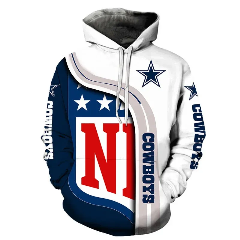 Fashion 3D Hoodie Casual Men's Hoodie Heat Transfer NFL Hoodie