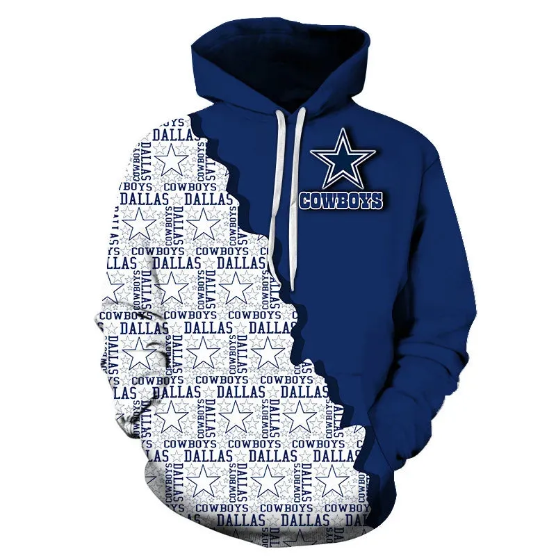 Fashion 3D Hoodie Casual Men's Hoodie Heat Transfer NFL Hoodie