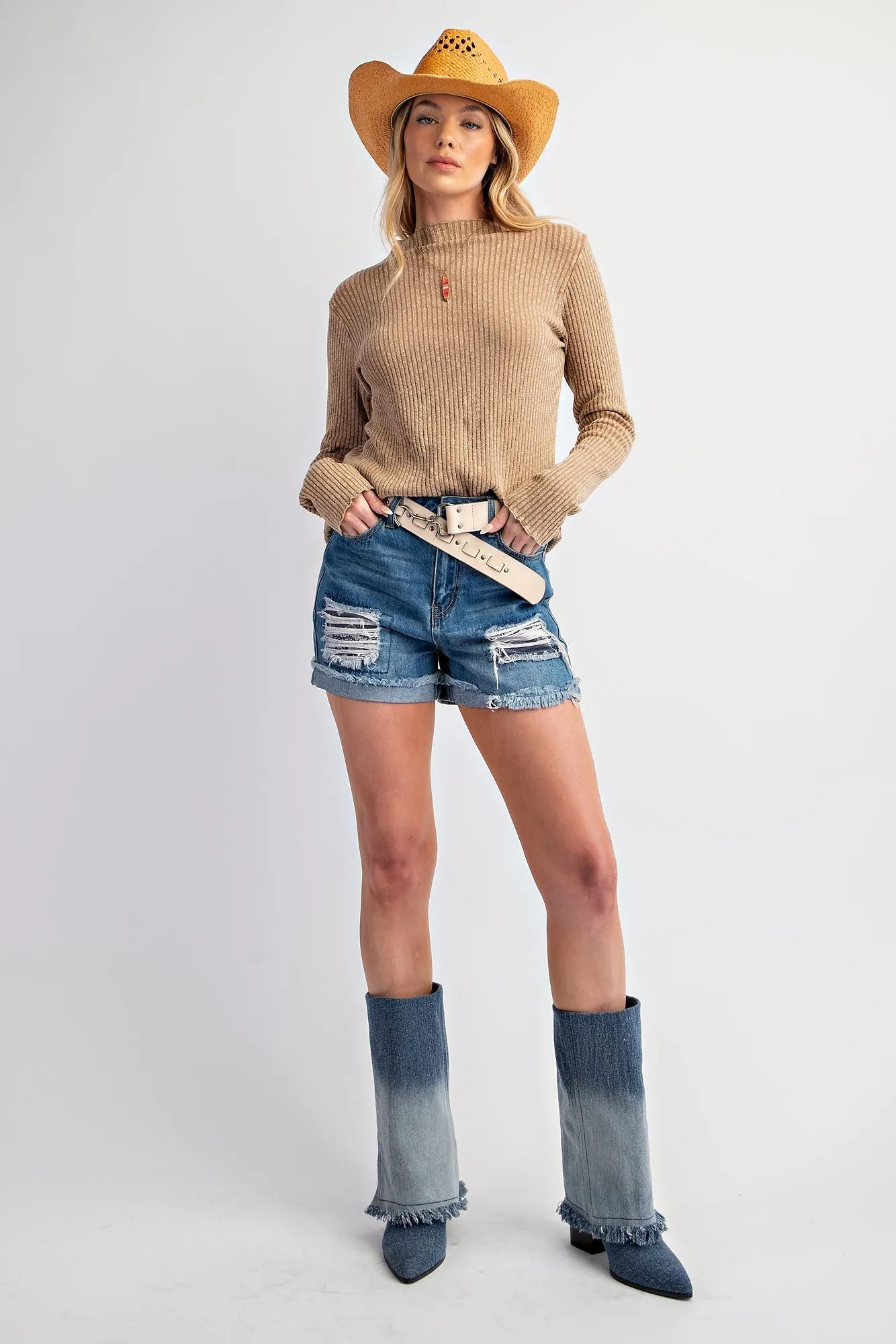 Fitted Rib Knit Top