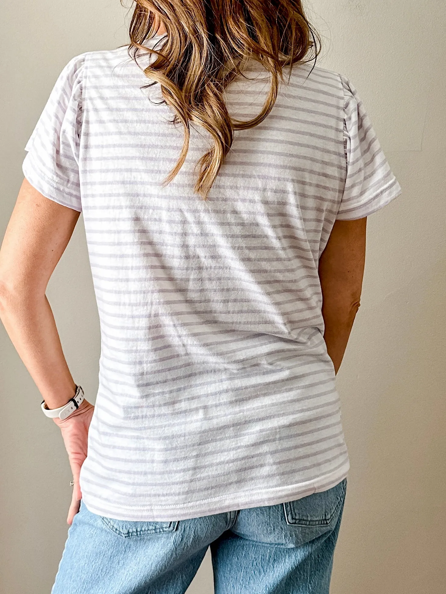 Flutter Sleeve Knit Top