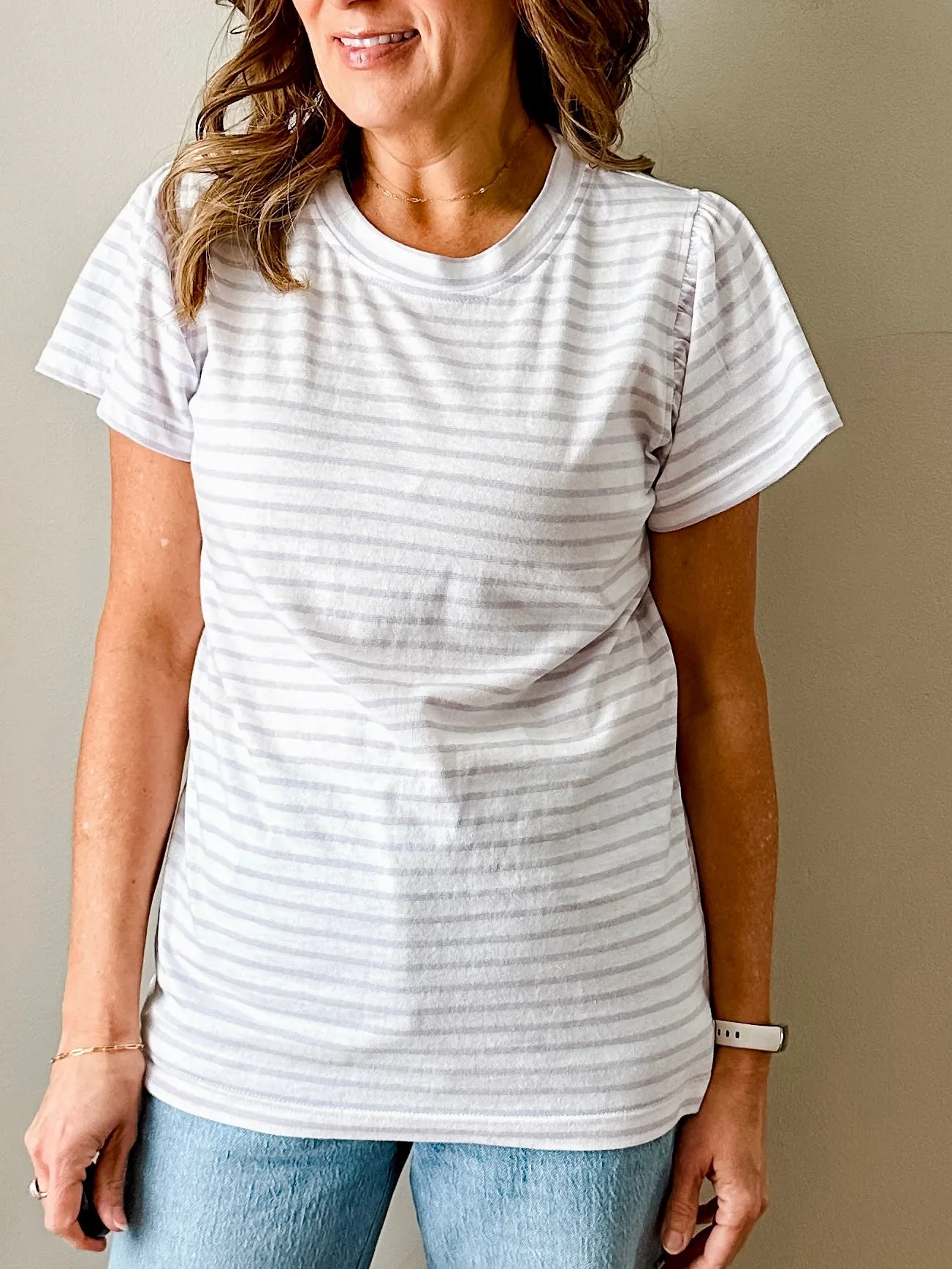 Flutter Sleeve Knit Top