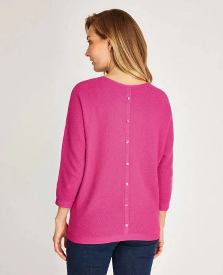 Fuschia Batwing Sweater