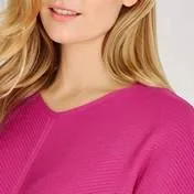 Fuschia Batwing Sweater