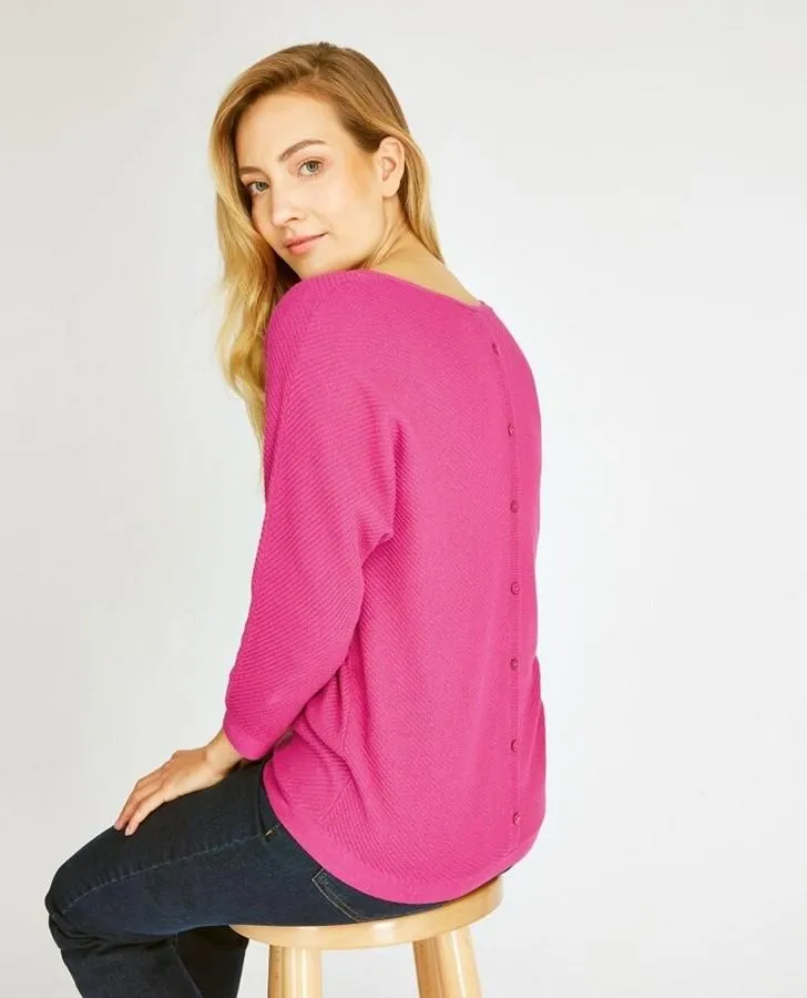 Fuschia Batwing Sweater