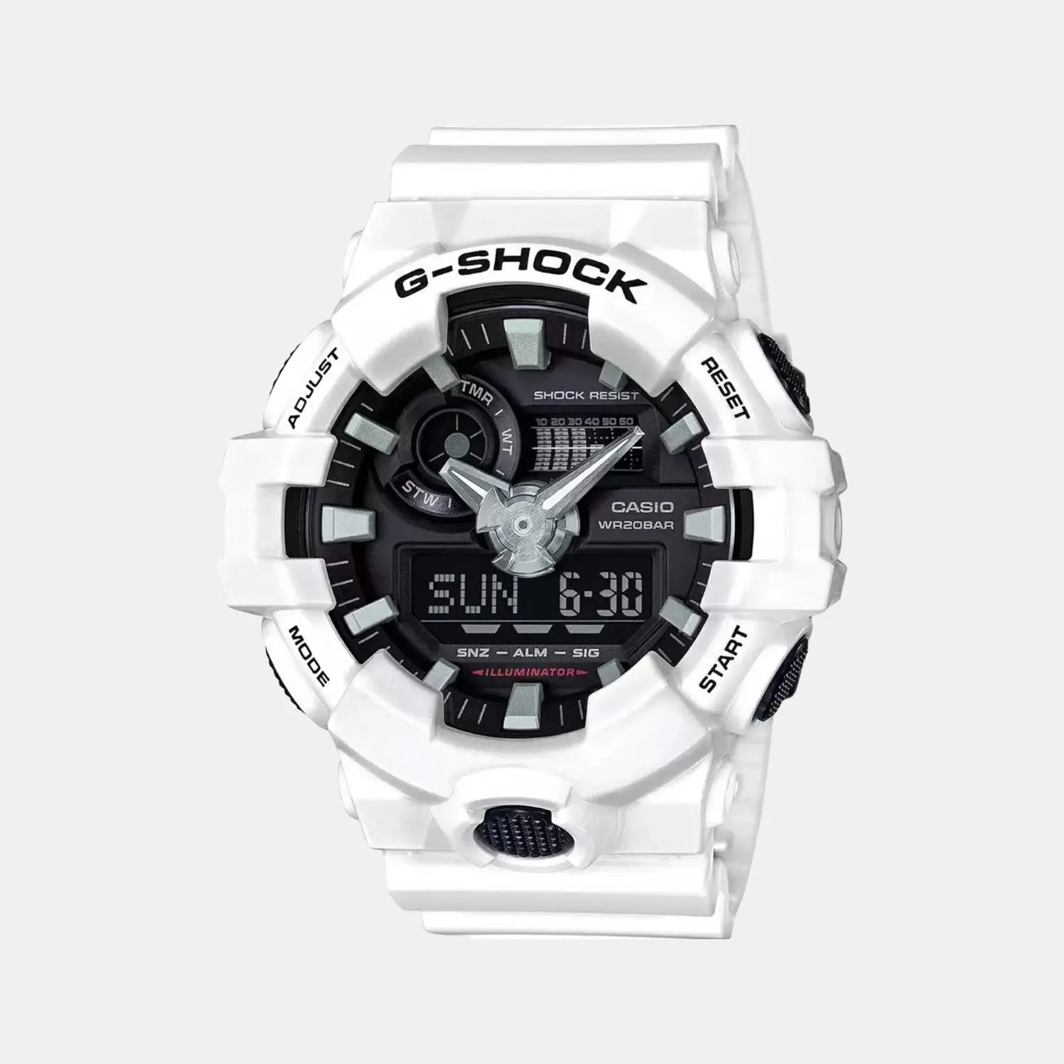 G-Shock Men's White Analog-Digital Resin Watch G742 - GA-700-7ADR