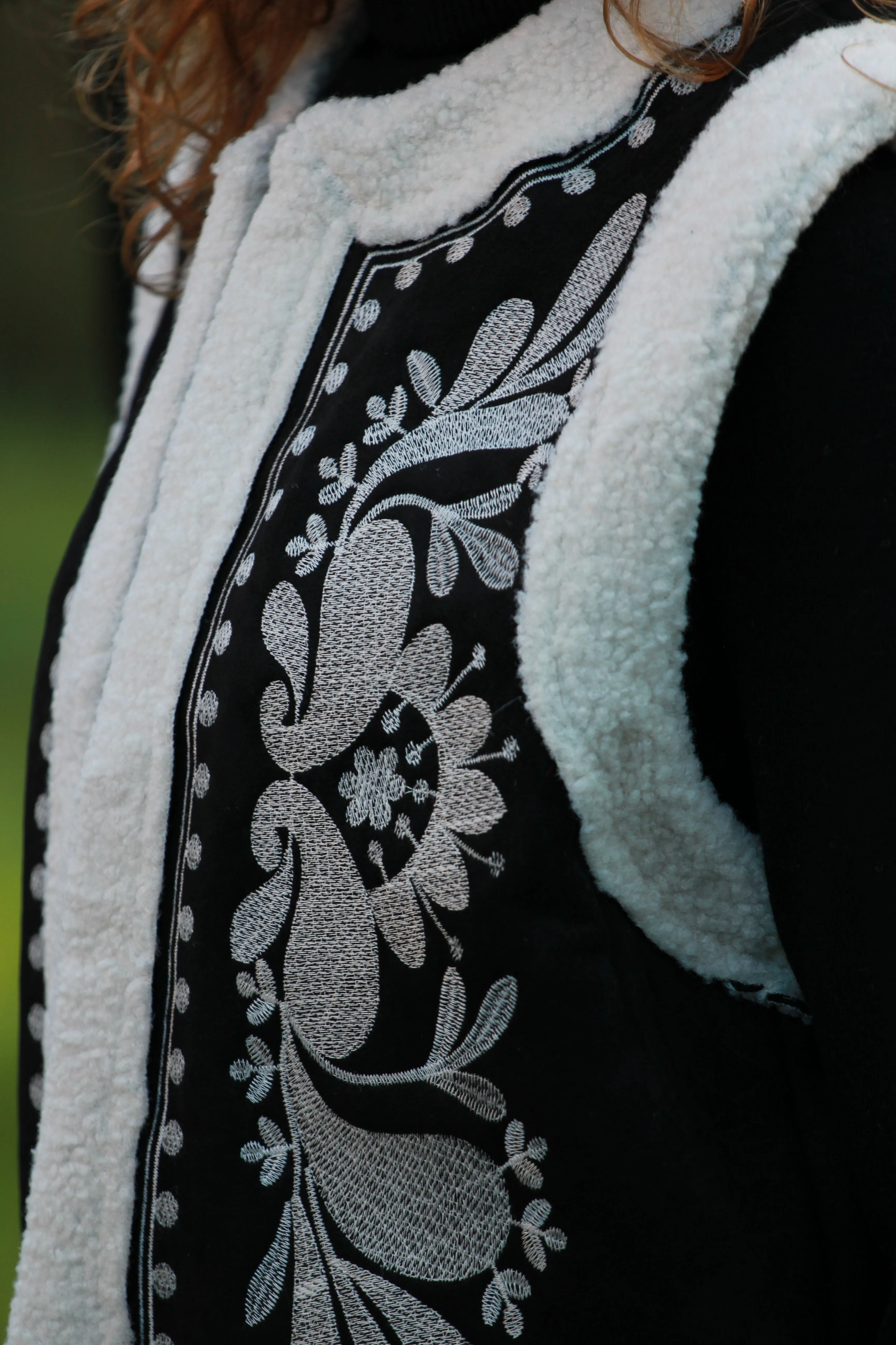 Gilet Cloé | Zwart-wit