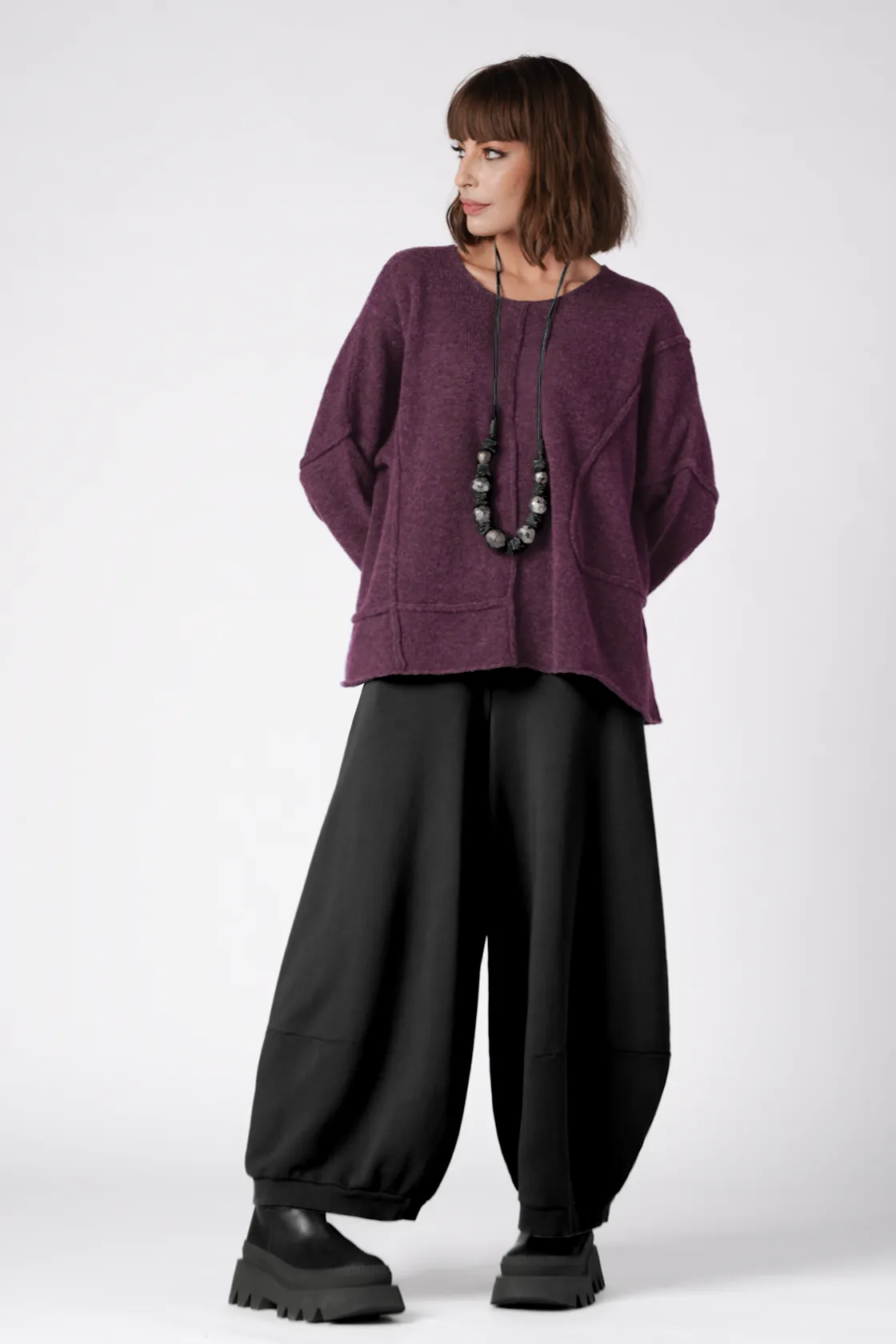 GRIZAS Cecilia Sweater in Purple