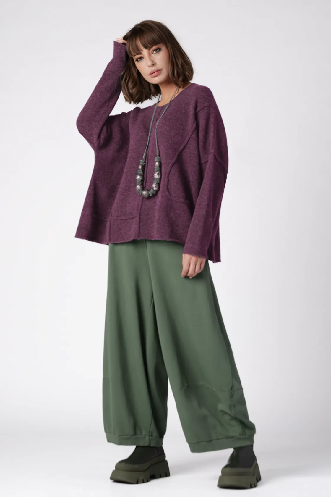GRIZAS Cecilia Sweater in Purple