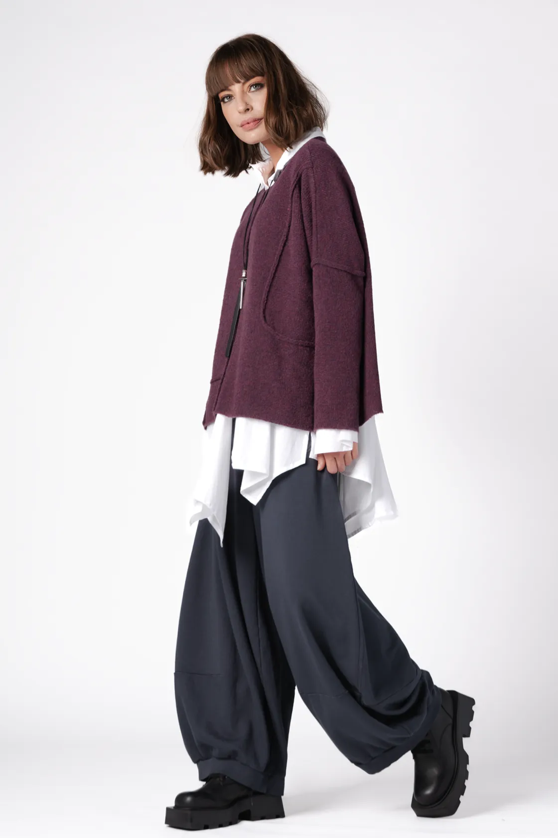 GRIZAS Cecilia Sweater in Purple