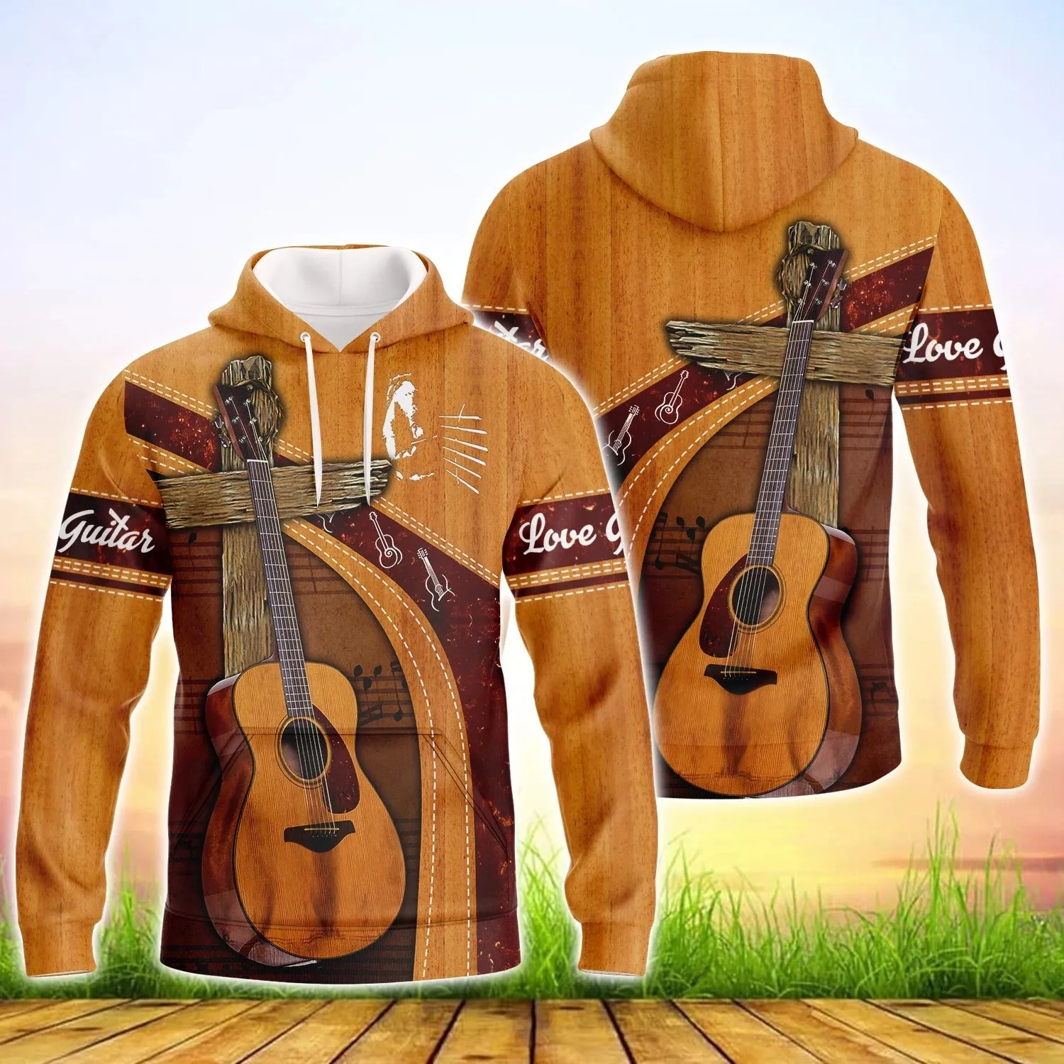 Guitar 3D T Shirt Hoodie For Men And Woman Sublimation Shirts For Guitar Lover