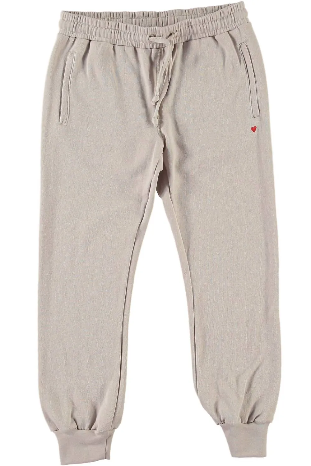 Heart Emblem Jogger in Oat