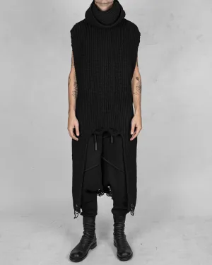 High neck knit sweater