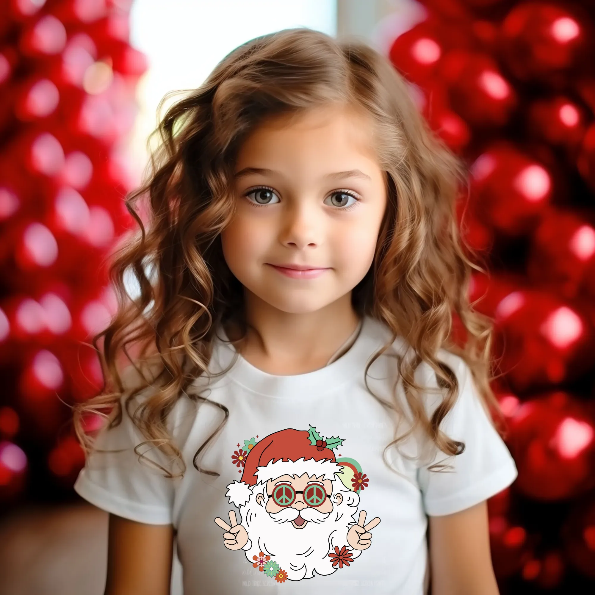 Hippie Santa Shirt | Christmas Shirt for Kids