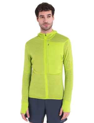 Icebreaker Men&#x27;s Merino 200 Realfleece™ Descender Long Sleeve Zip Hoodie Hyper | Buy Icebreaker Men&#x27;s Merino 200 Realfleece™ Descender Long Sleeve Zip Hoodie Hyper here | Outnorth