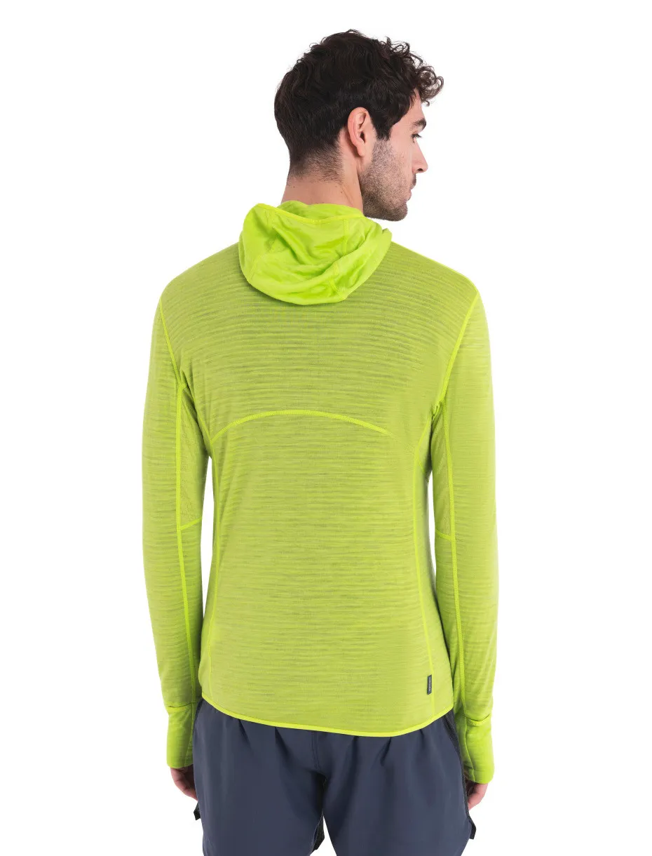 Icebreaker Men&#x27;s Merino 200 Realfleece™ Descender Long Sleeve Zip Hoodie Hyper | Buy Icebreaker Men&#x27;s Merino 200 Realfleece™ Descender Long Sleeve Zip Hoodie Hyper here | Outnorth
