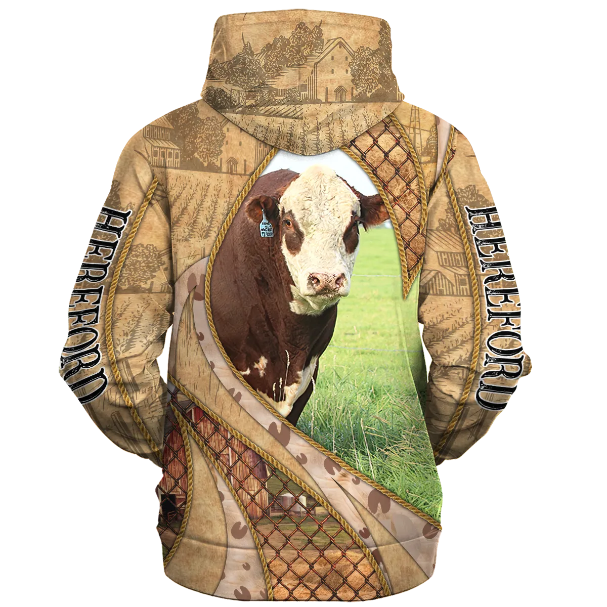 In The Memories Of Hereford Hoodie, Hereford Lover Gift