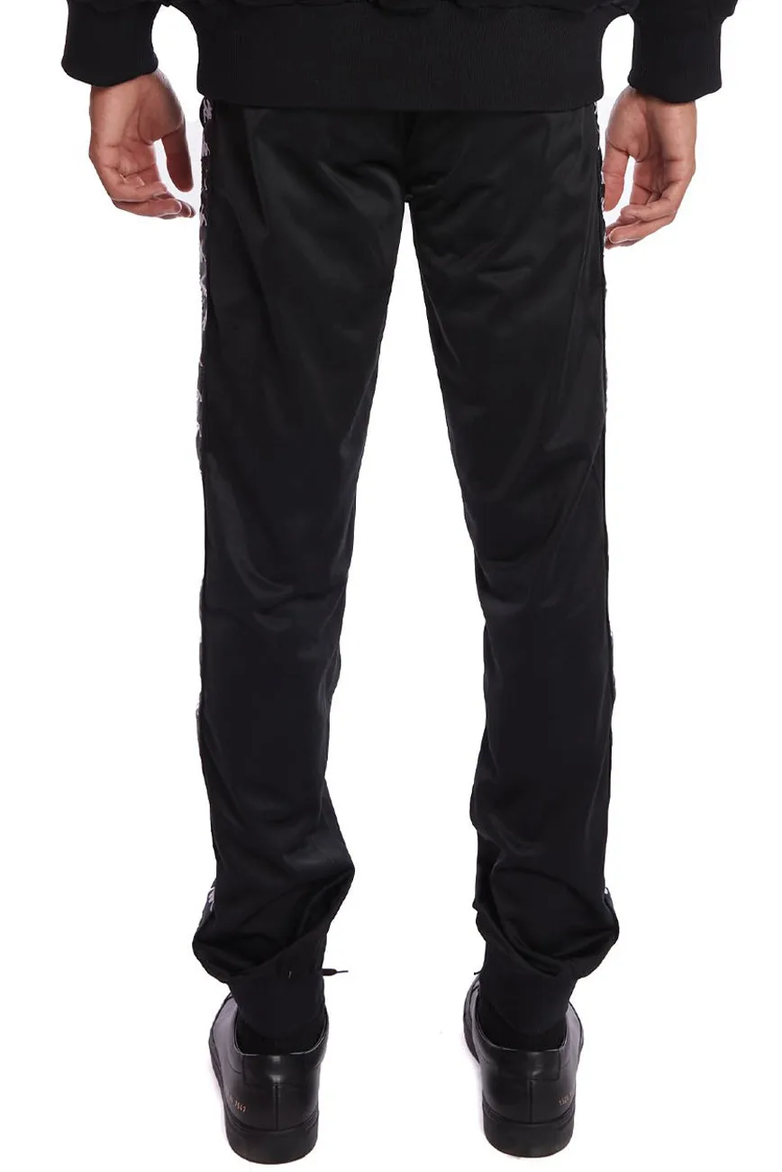 Kappa 222 Banda Rastoriazz Black-White Track Jogger Pants
