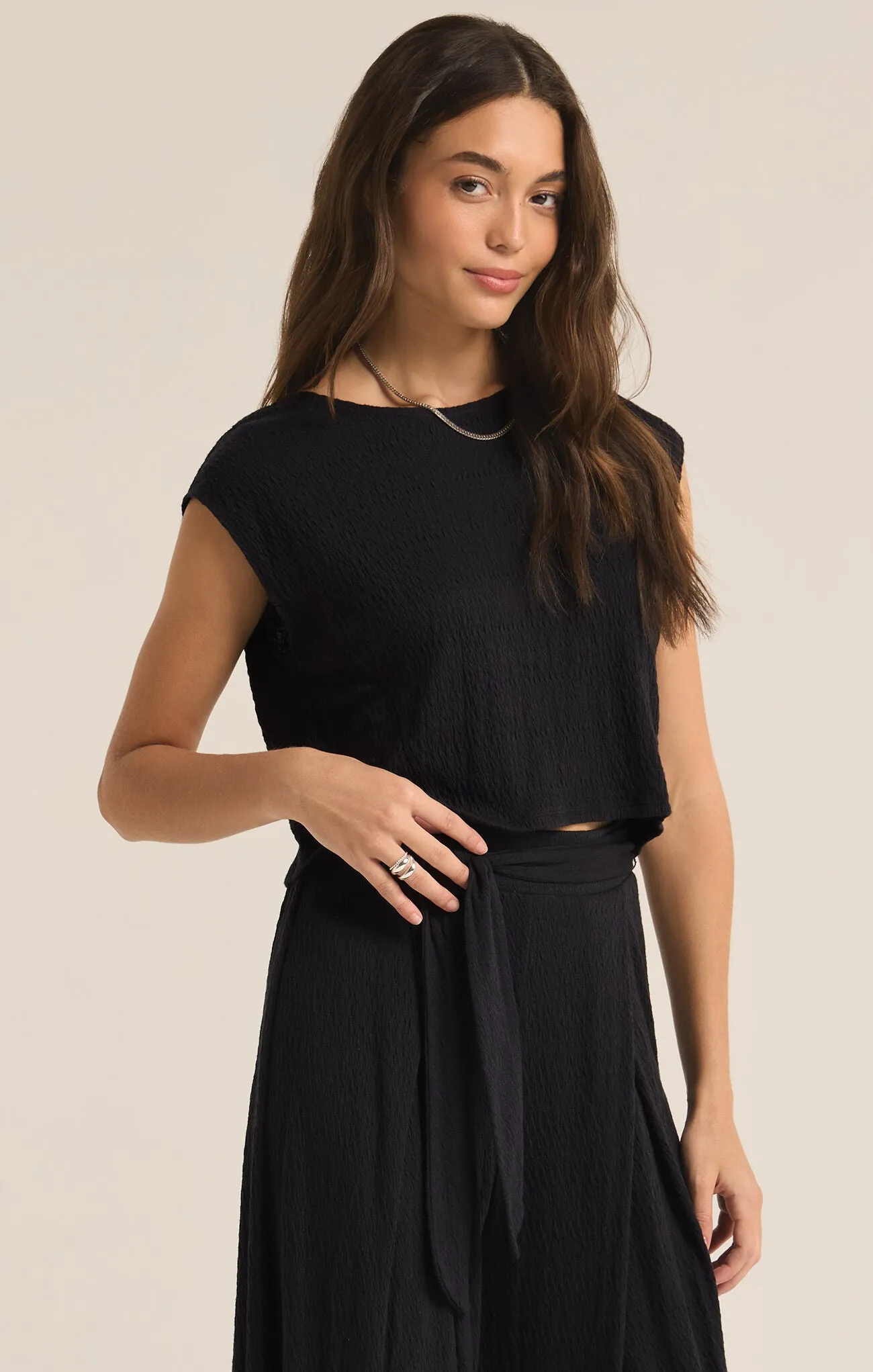 Karley Pucker Crop Top