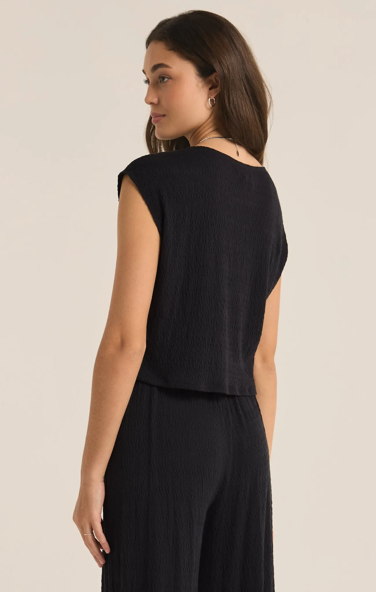 Karley Pucker Crop Top