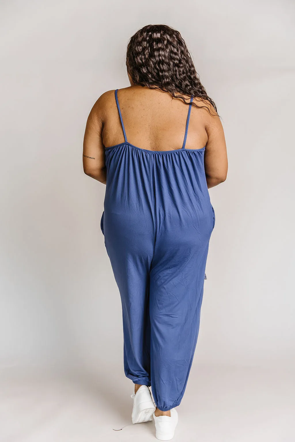 Kayla Jogger Jumpsuit - Blue Haze