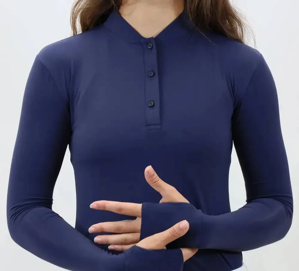 Kismet - “Maeve” Schooling Shirt Mock Neck UV with Thumbhole