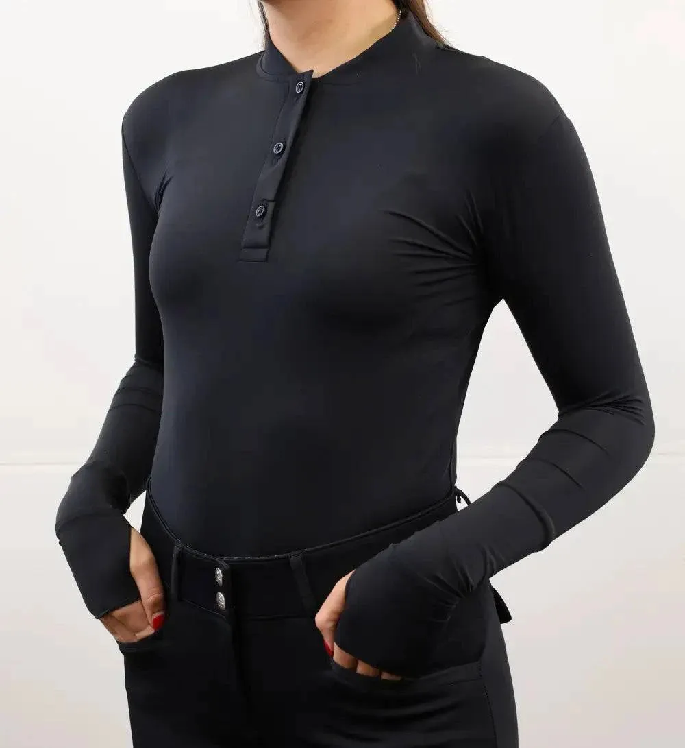 Kismet - “Maeve” Schooling Shirt Mock Neck UV with Thumbhole