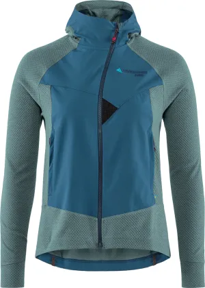 Klättermusen Women&#x27;s Hugin Zip Hoodie Frost Green/Monkshood Blue | Buy Klättermusen Women&#x27;s Hugin Zip Hoodie Frost Green/Monkshood Blue here | Outnorth