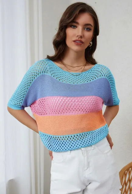 Knit Colorblock Top