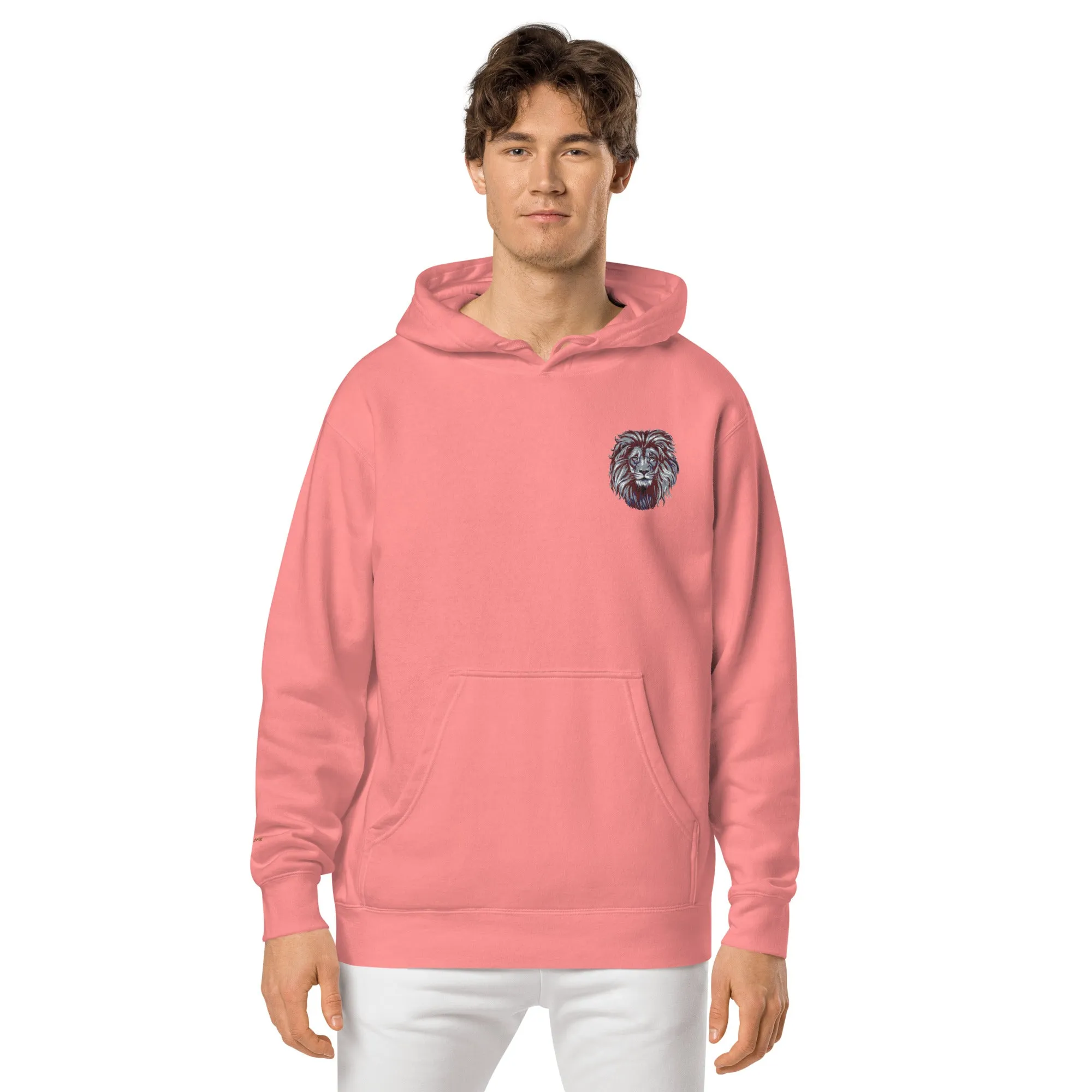 Lion Lovers Design Unisex Pigment-Dyed Hoodie