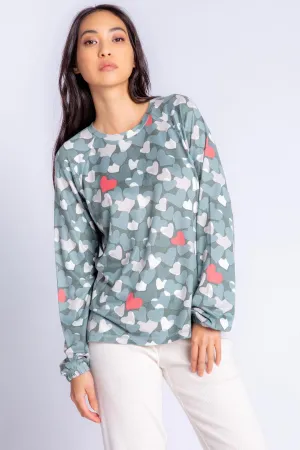 Love In Camo Long Sleeve Top