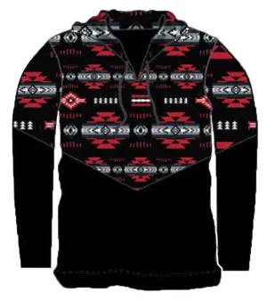 <font color="red">NEW!</font> X-LARGE RED Traditional Southwest Hoodie Pullovers!