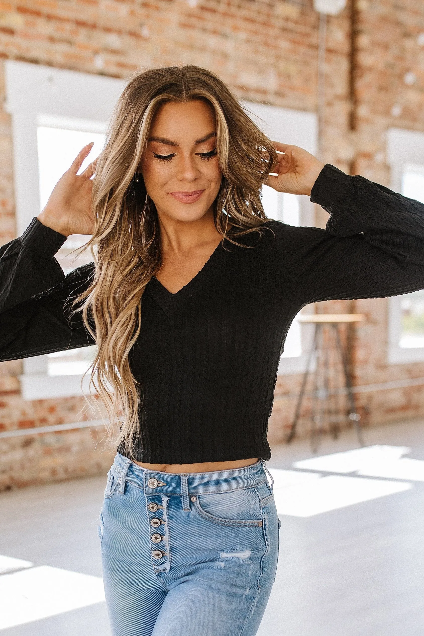 Marleigh Knitted V-Neck Top | S-XL | PRE ORDER