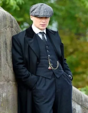 Mens Overcoat - Topcoat For Men - Winter Fabric - 1920's English Style Peaky Blinders Overcoat