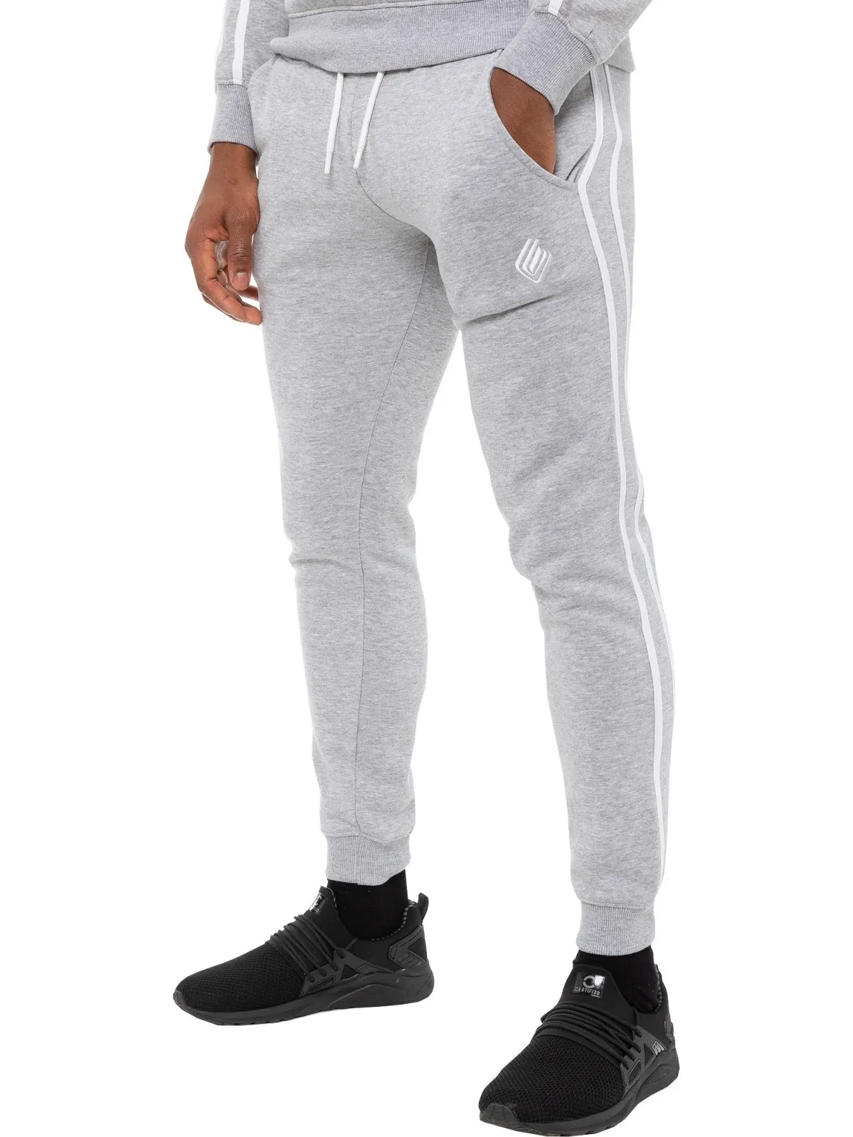 Mens Striped Tracksuit Joggers | Enzo Designer Menswear
