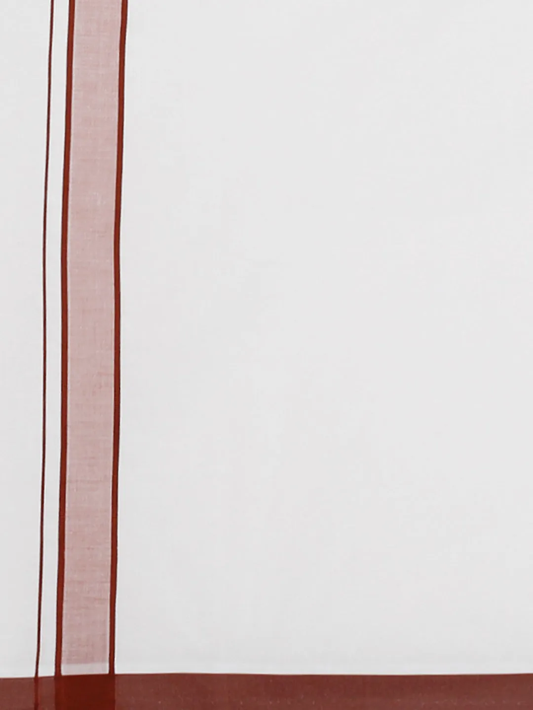 Mens White Shirt with Brown Fancy Border Dhoti Combo WP12