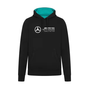 Mercedes Benz AMG Petronas F1 Men's Logo Hoodie -Black/Green