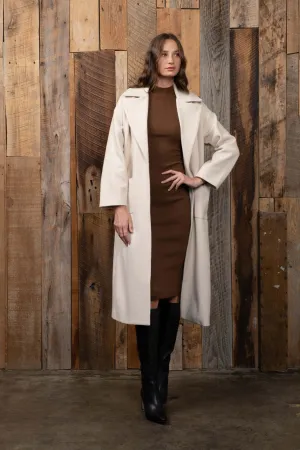 MOCK NECK BODYCON SWEATER KNIT MIDI DRESS