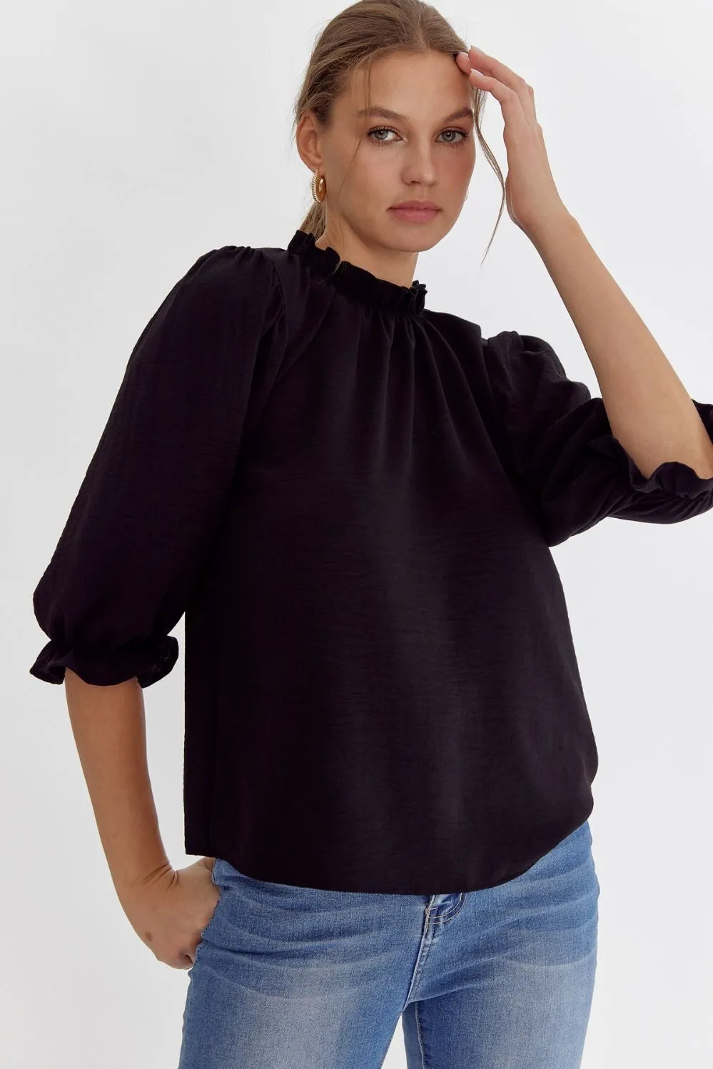 Mock Neck Top